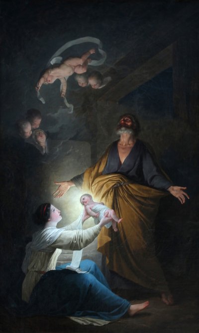 The Holy Family or the Nativity by Joseph Benoît Suvée